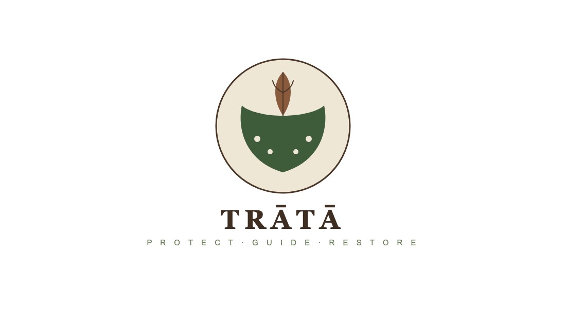 Trātā logo: Protect, Guide, Restore